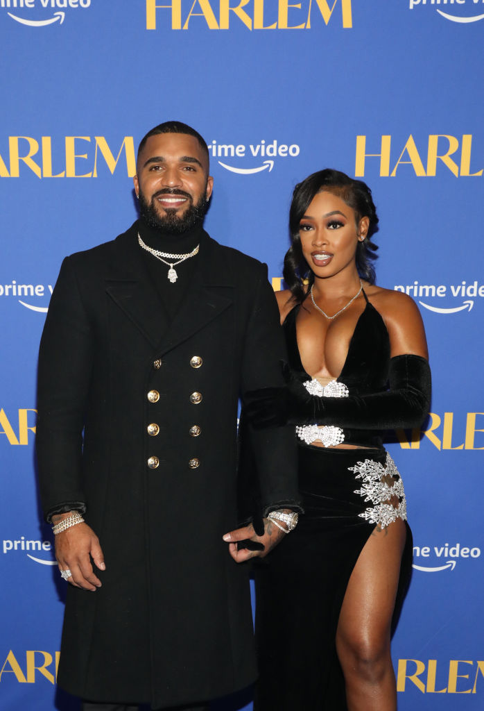 Tyler Lepley and Miracle Watts attend Prime Video's "Harlem" Premiere Screening And After Party