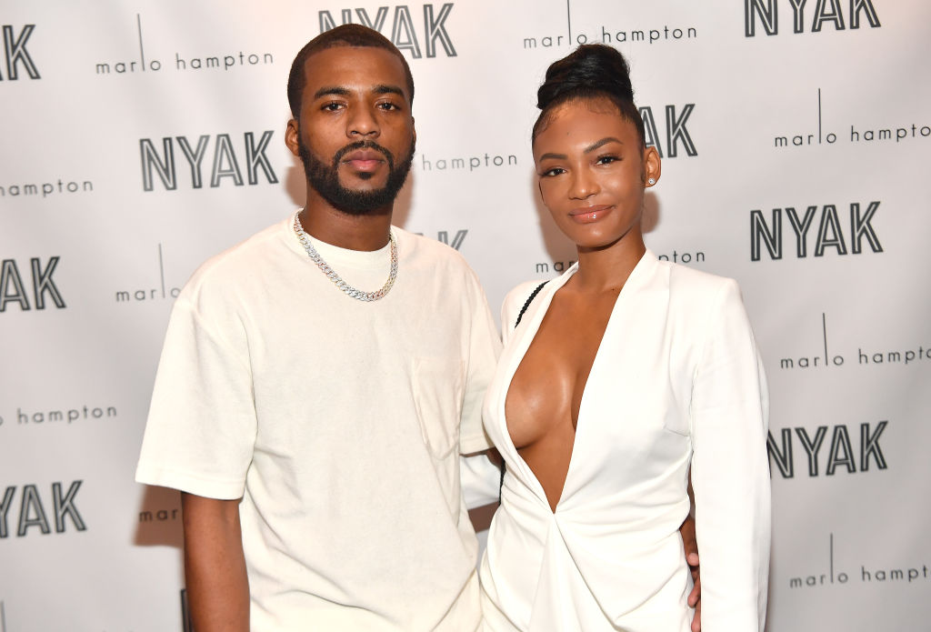 Jaylan Banks and Falynn Pina attend A Posh Peach Dinner: Celebrating Marlo Hampton