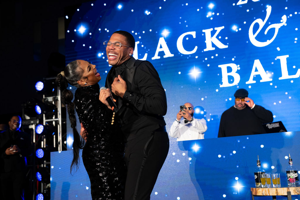 Nelly's 2024 Black And White Ball, Ashanti, expecting,