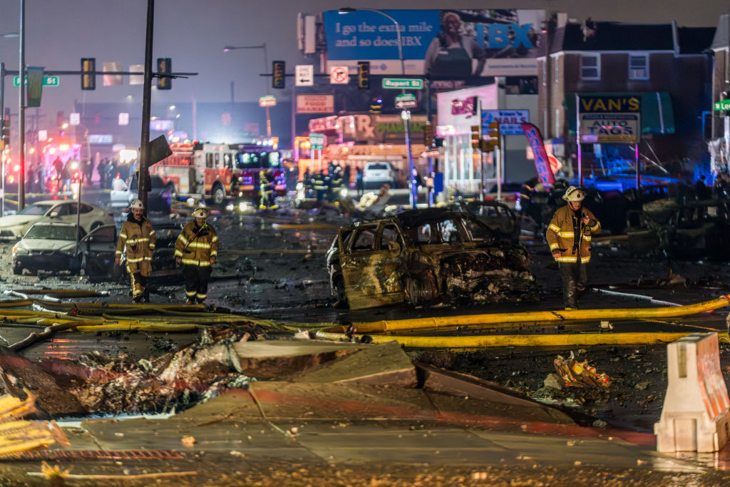 Casualties reported as small plane crashes in residential area near Philadelphia