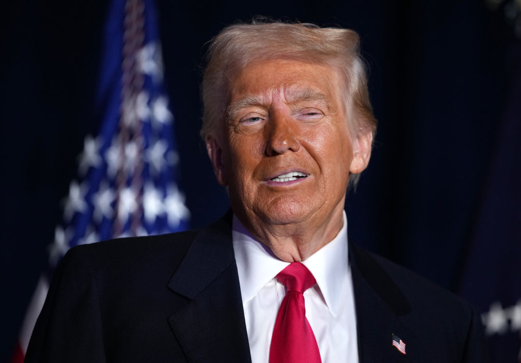 President Trump Addresses Private Prayer Breakfast In Washington DC