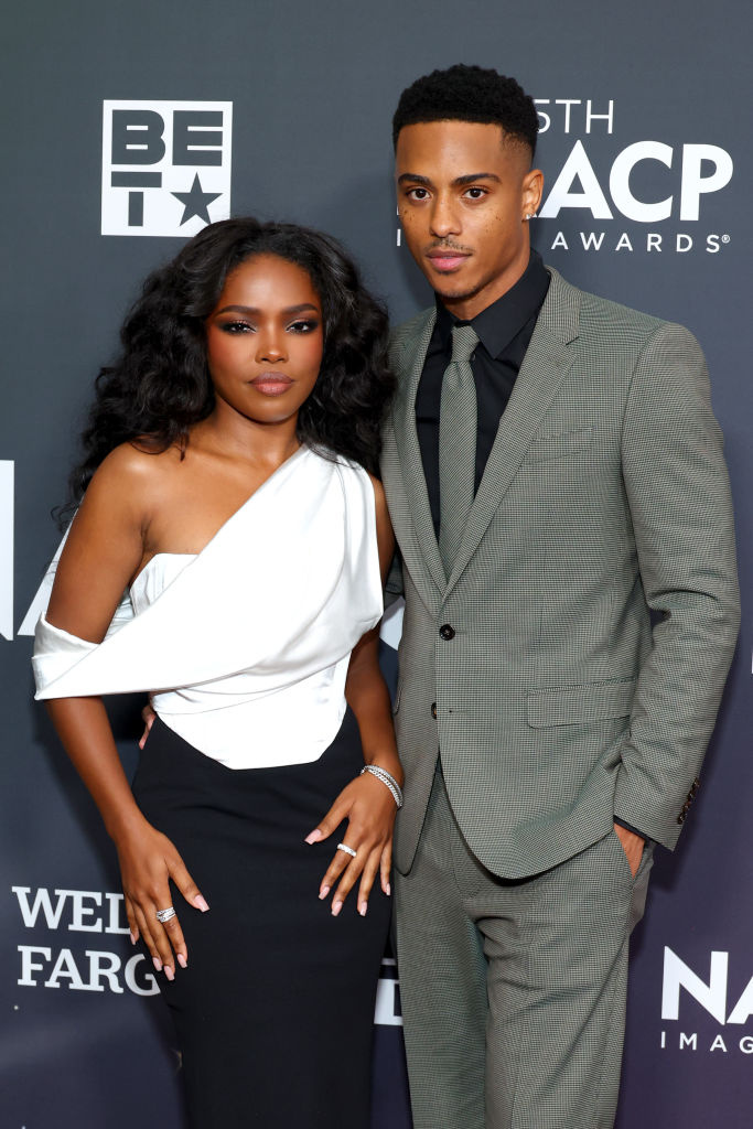 Ryan Destiny and Keith Powers attend NAACP Image Awards Dinner