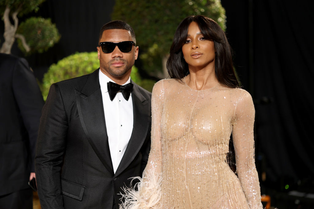 Russell Wilson and Ciara attend 2025 Vanity Fair Oscar Party Hosted By Radhika Jones - Red Carpet
