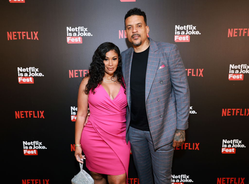 Anansa Sims and Matt Barnes attend Netflix Is A Joke Fest - When We Gather: A Night Of Stand-Up Comedy Curated By Dwyane Wade