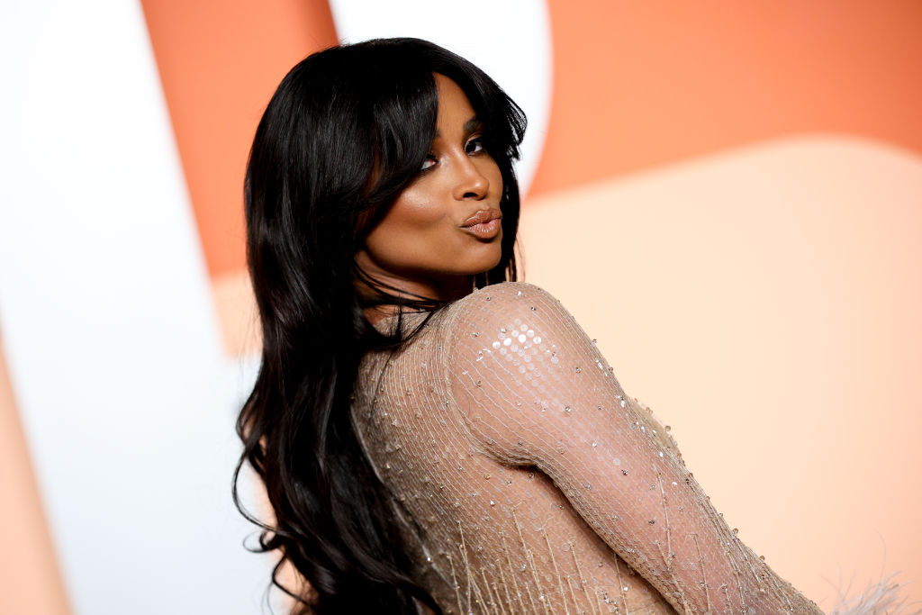Ciara attends 2025 Vanity Fair Oscar Party Hosted By Radhika Jones - Arrivals