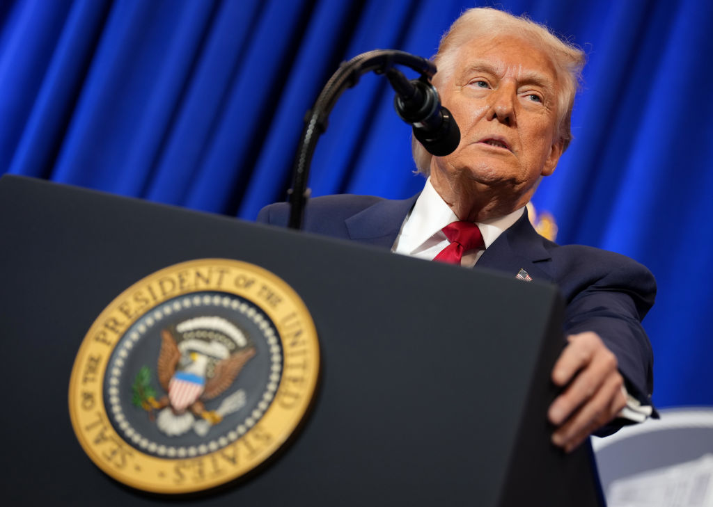 President Trump Speaks At The Department Of Justice