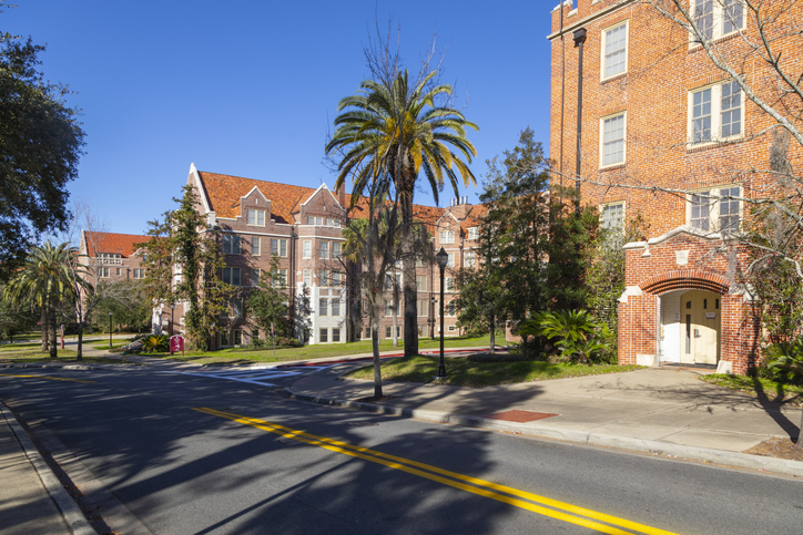 Florida State University campus in Tallahassee, Florida.