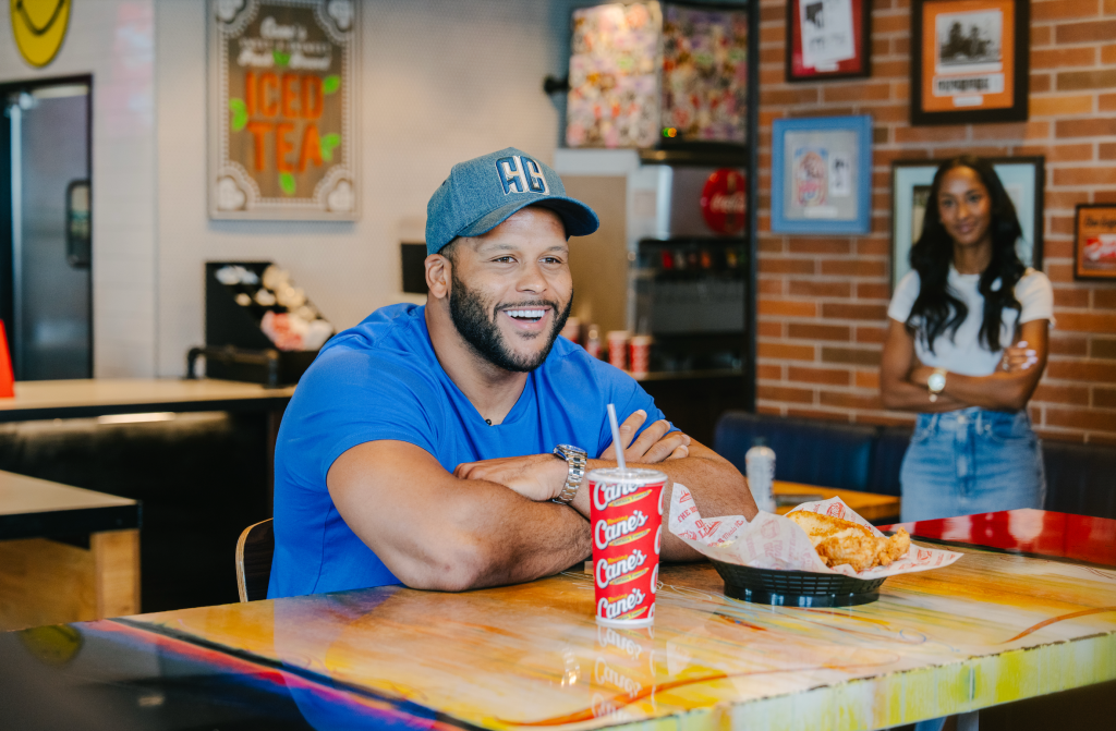 Aaron Donald at Raising Cane's