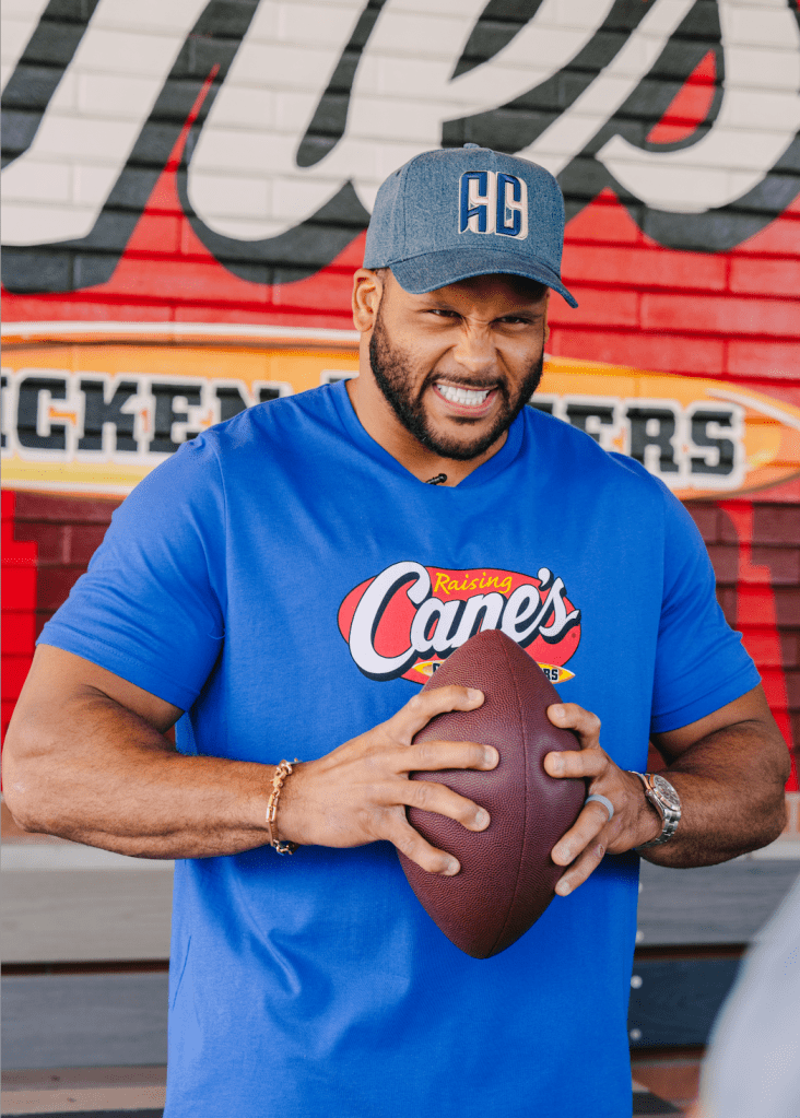 Aaron Donald at Raising Cane's