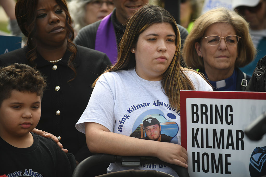 WASHINGTON, DC - APRIL 14: Jennifer Vasquez Sura, wife of Kilma