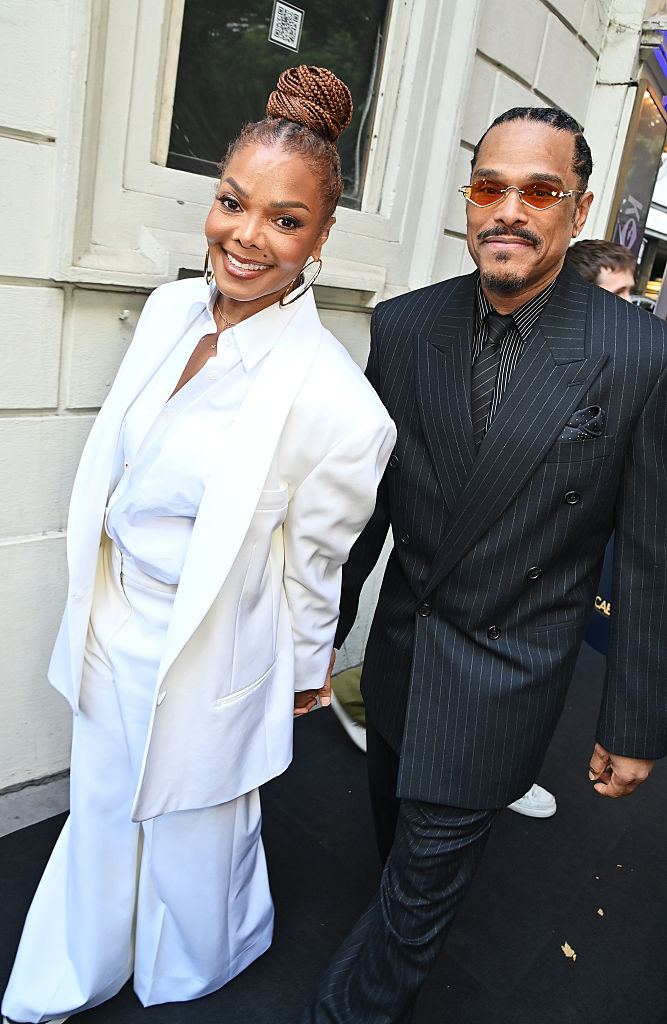 Janet Jackson and Maxwellv attend "Cabaret At The Kit Kat Club" 1500th Performance In London - VIP Arrivals
