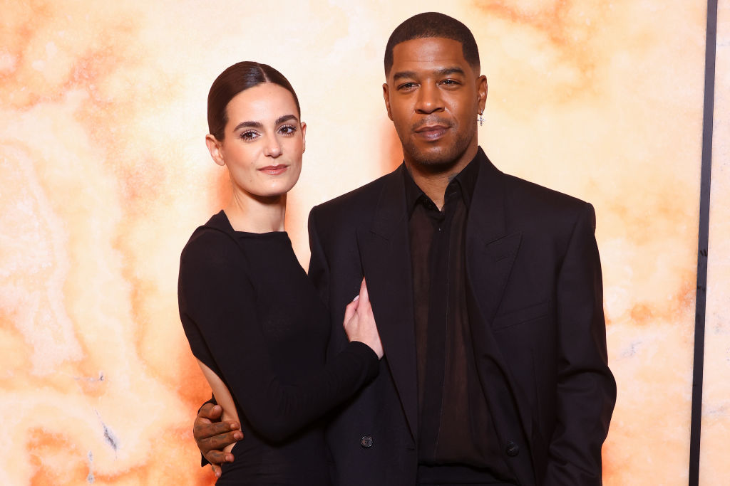 Lola Abecassis Sartore and Kid Cudi attend Saint Laurent: Photocall - Paris Fashion Week - Womenswear Fall/Winter 2025-2026