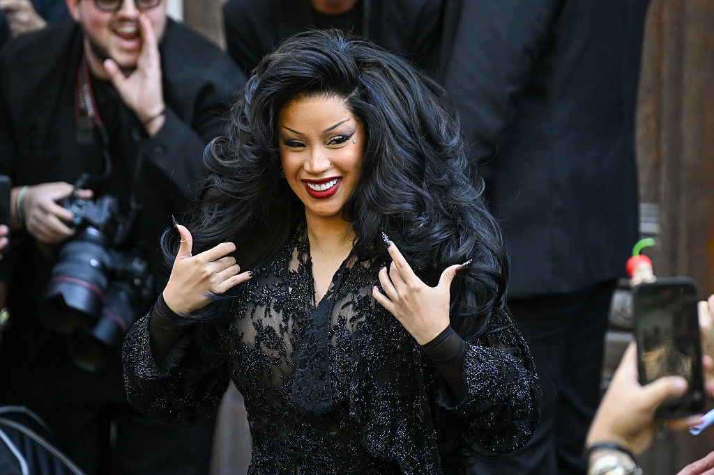 Cardi B attends Balenciaga: Outside Arrivals - Paris Fashion Week - Haute Couture Fall/Winter 2025/2026