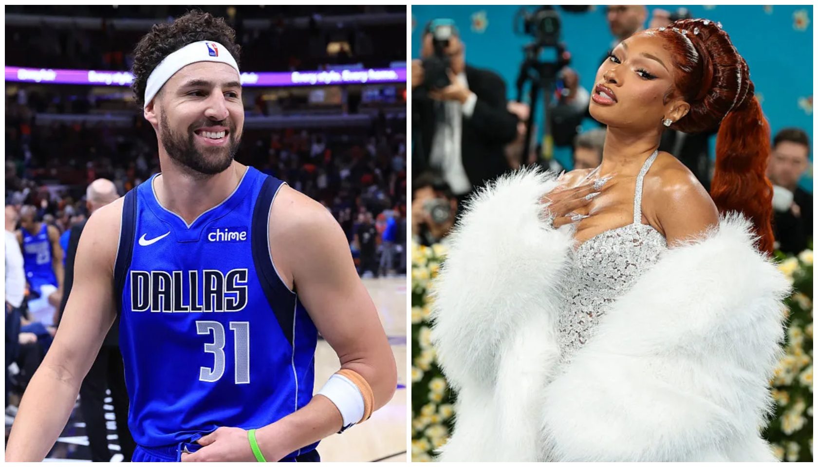 Klay Thompson and Megan Thee Stallion