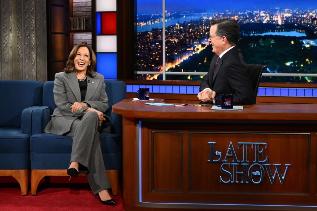 Kamala Harris Stephen Colbert