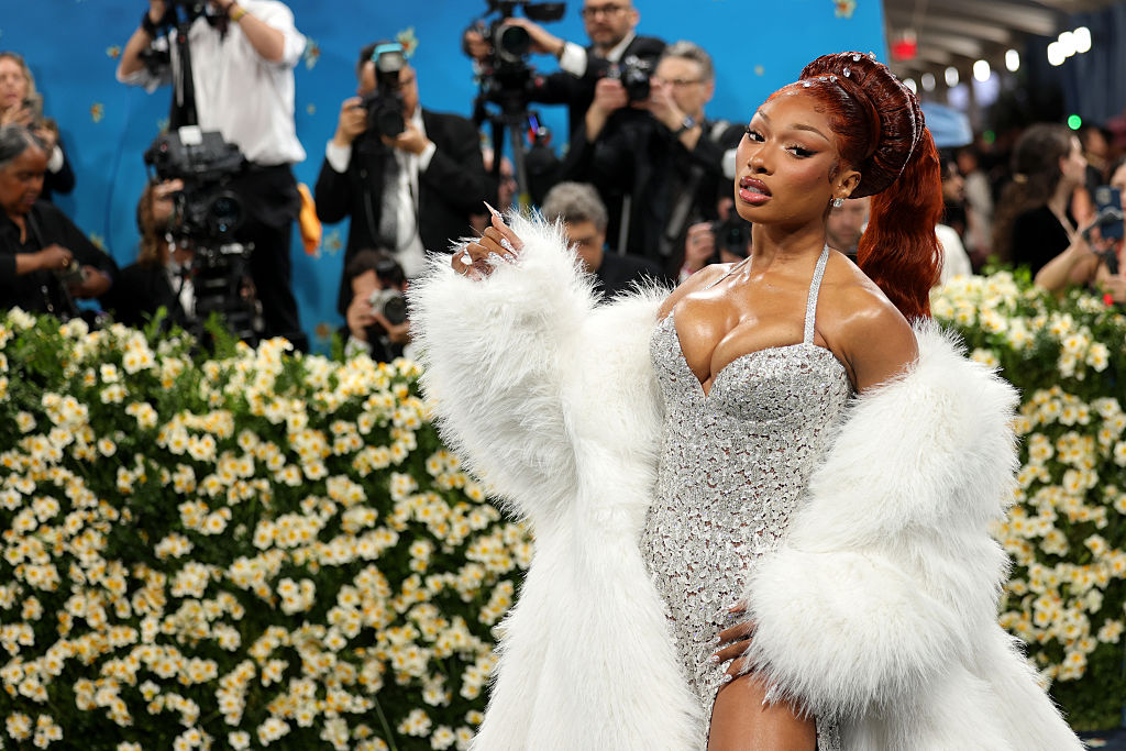 Megan Thee Stallion attends The 2025 Met Gala Celebrating "Superfine: Tailoring Black Style" - Arrivals