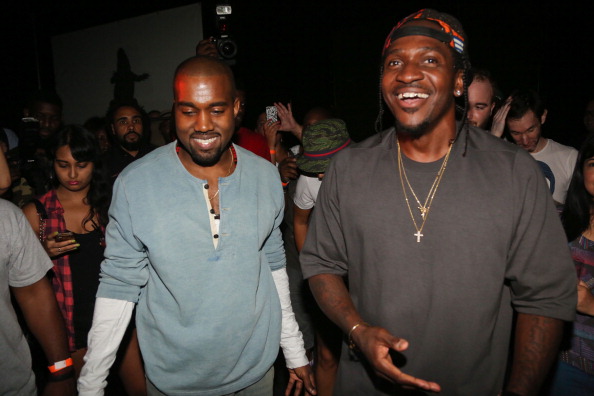 Kanye West and Pusha T attend "MNIMN" Listening Event