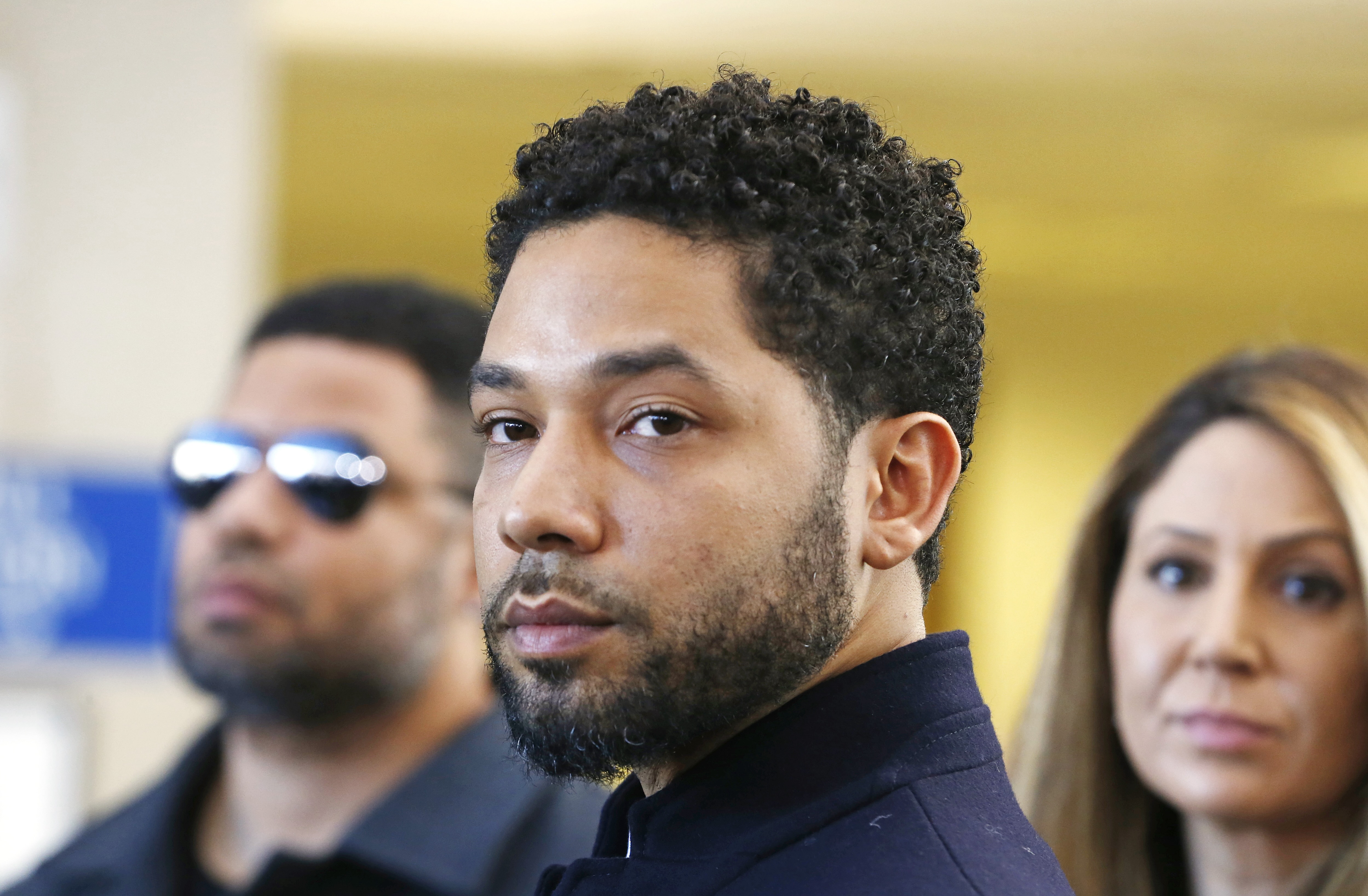 Actor Jussie Smollett Appears Outside Of Court After It Was Announced That All Charges Have Been Dropped Against Him