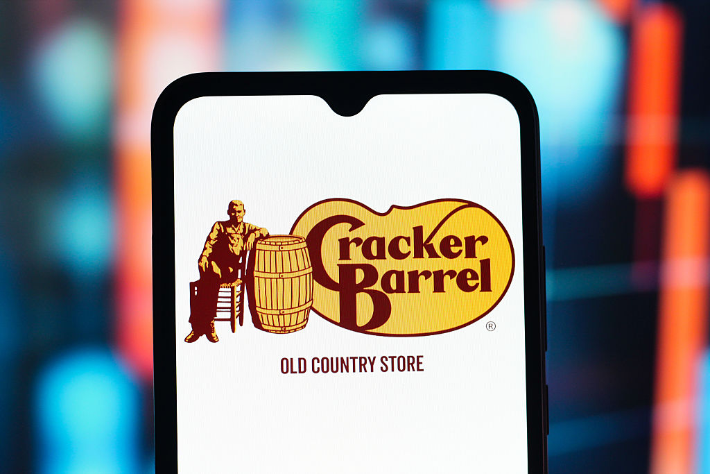 In this photo illustration, the Cracker Barrel Old Country...