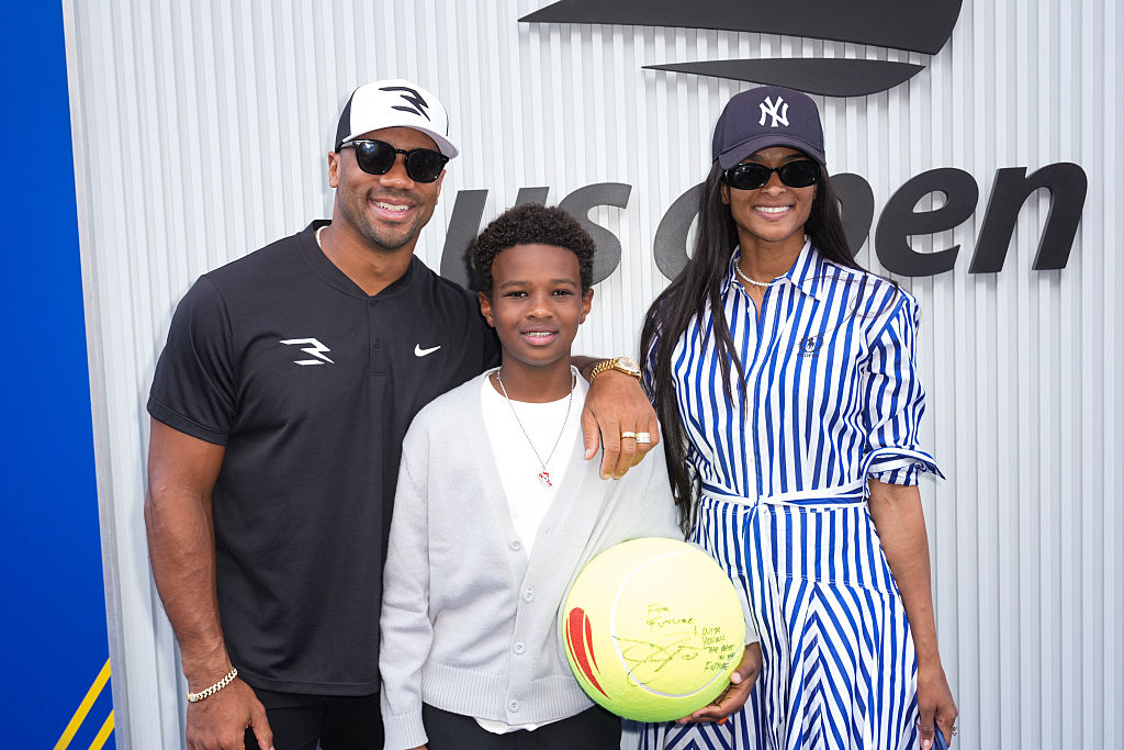 Russell Wilson, Future Zahir , and Ciara Attend US Open Tennis Championship
