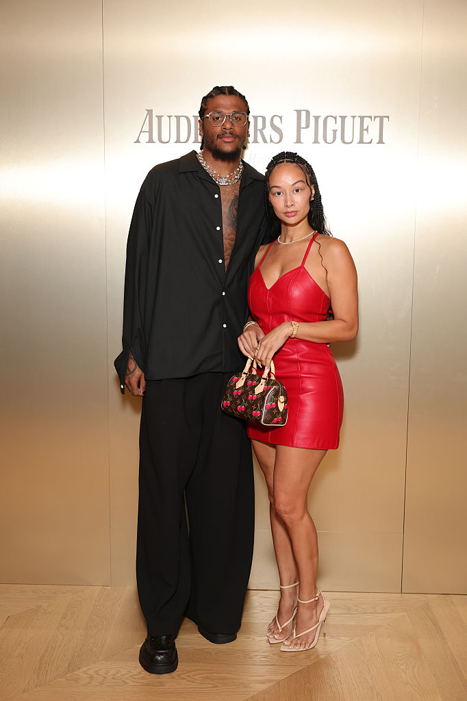 Jalen Green and Draya Michele attend Audemars Piguet Hosts A Special Evening With Vogue To Celebrate 150th Anniversary