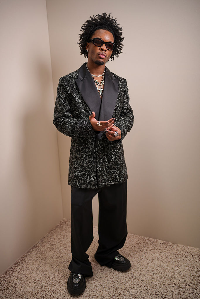 d4vd attends Amiri - Paris Men's Spring 2026 - Front Row