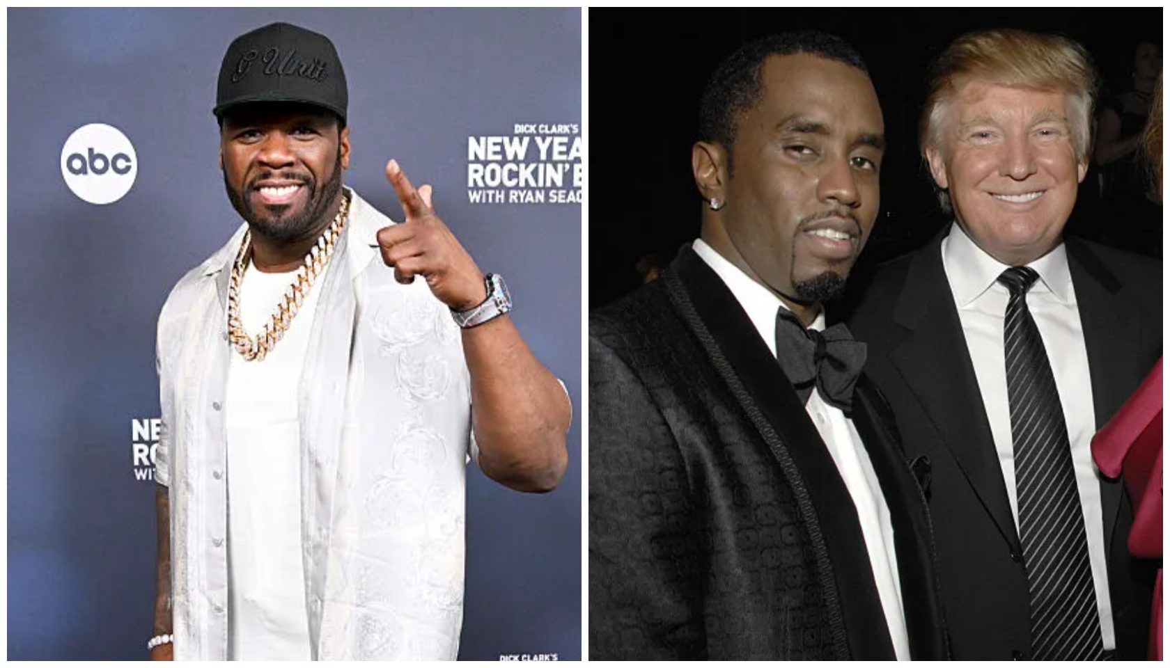 50 Cent, Sean "Diddy" Combs, and Donald Trump